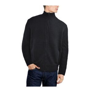 Men's Full-Zip High Neck Sweater Jacket